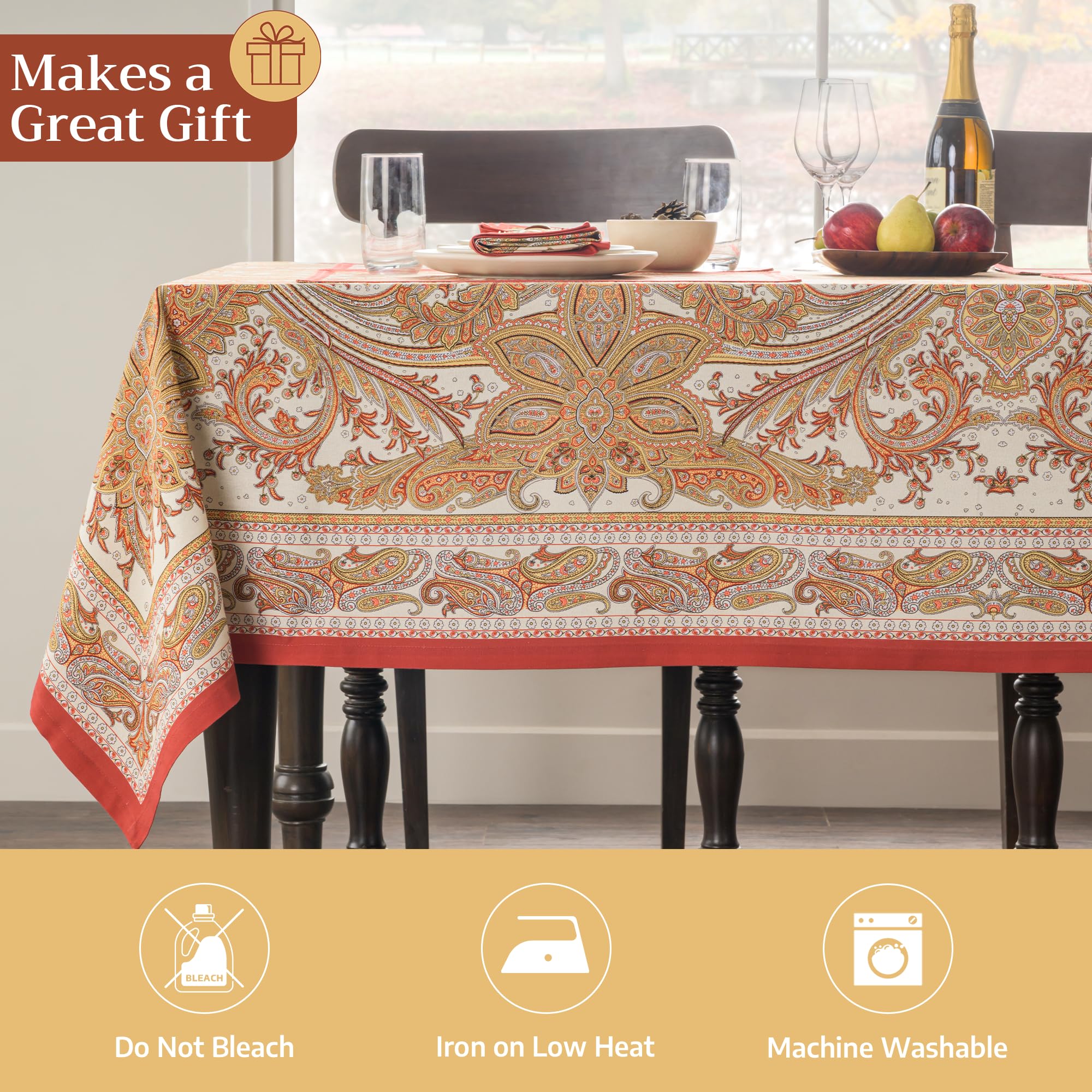 Ideal para mesas de Acción de Gracias y Navidad