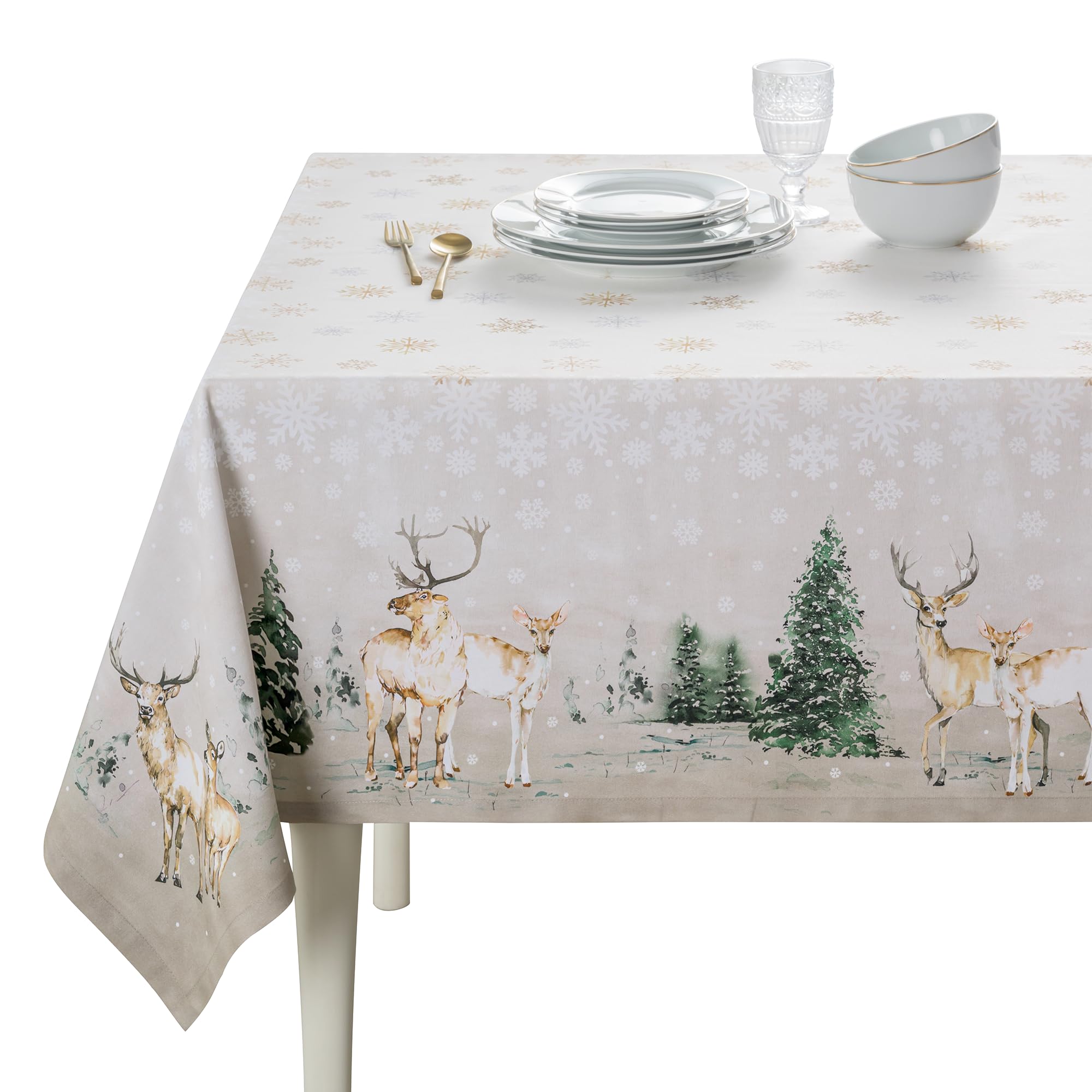 Mantel Maison d' Hermine rectángulo 60x90 de algodón, ideal para uso diario.