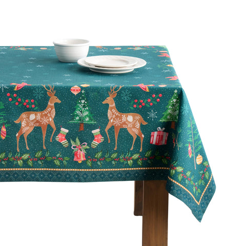 Mantel Maison d'Hermine con diseño acuarela para cenas festivas y decoraciones otoñales