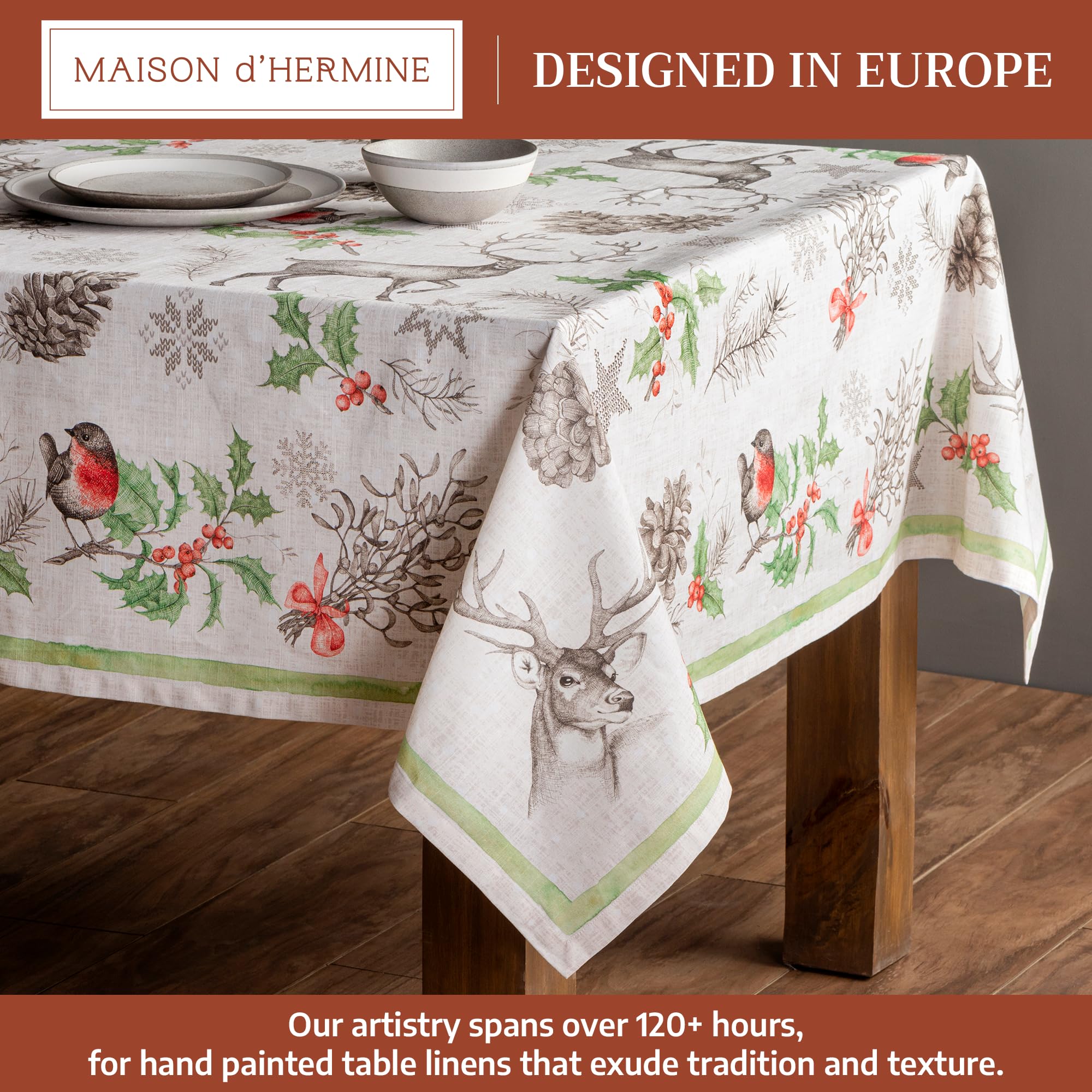 Mantel Maison d' Hermine 60x90 de algodón 100% para uso diario.