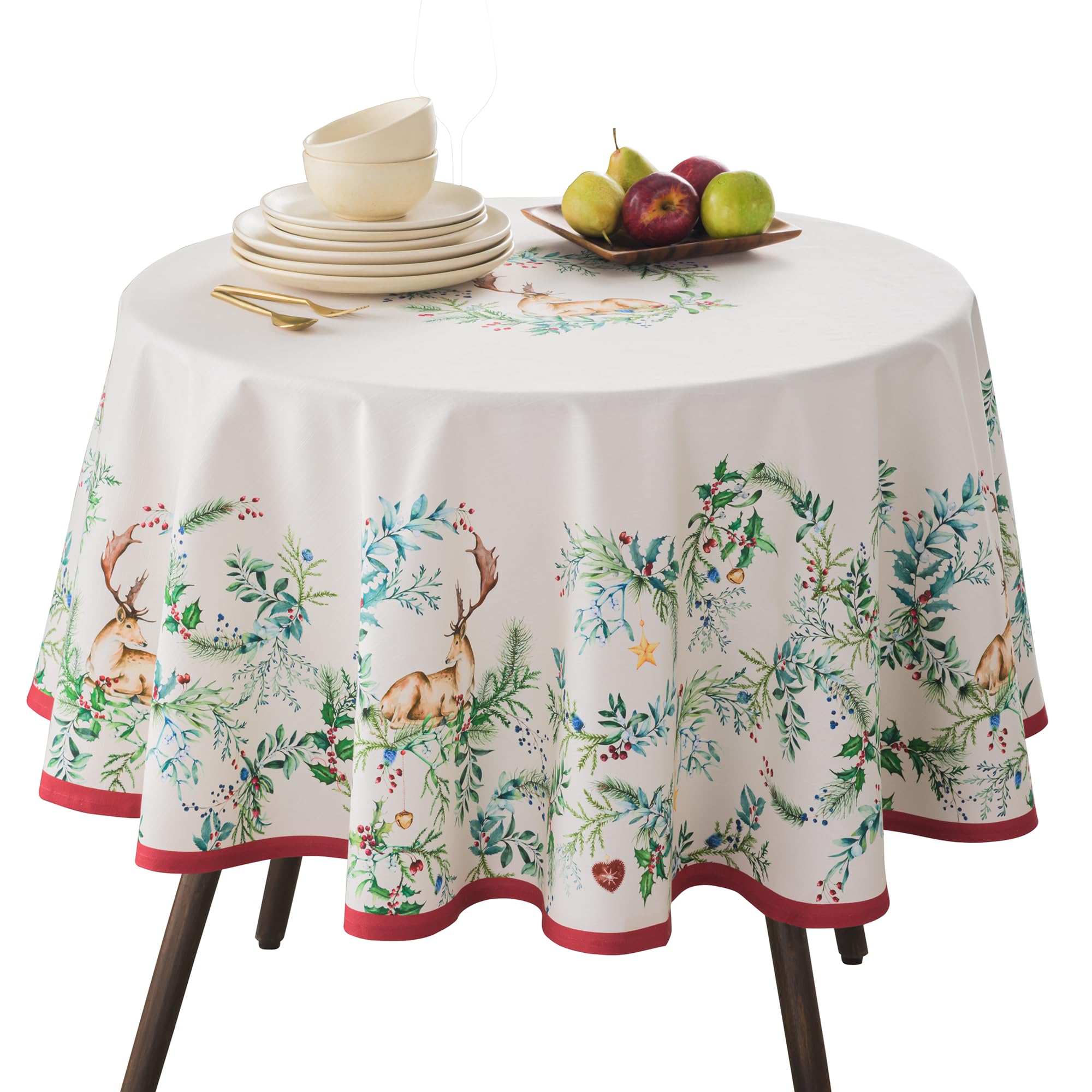 Maison d' Hermine mantel redondo de 63 pulgadas para cenas elegantes.