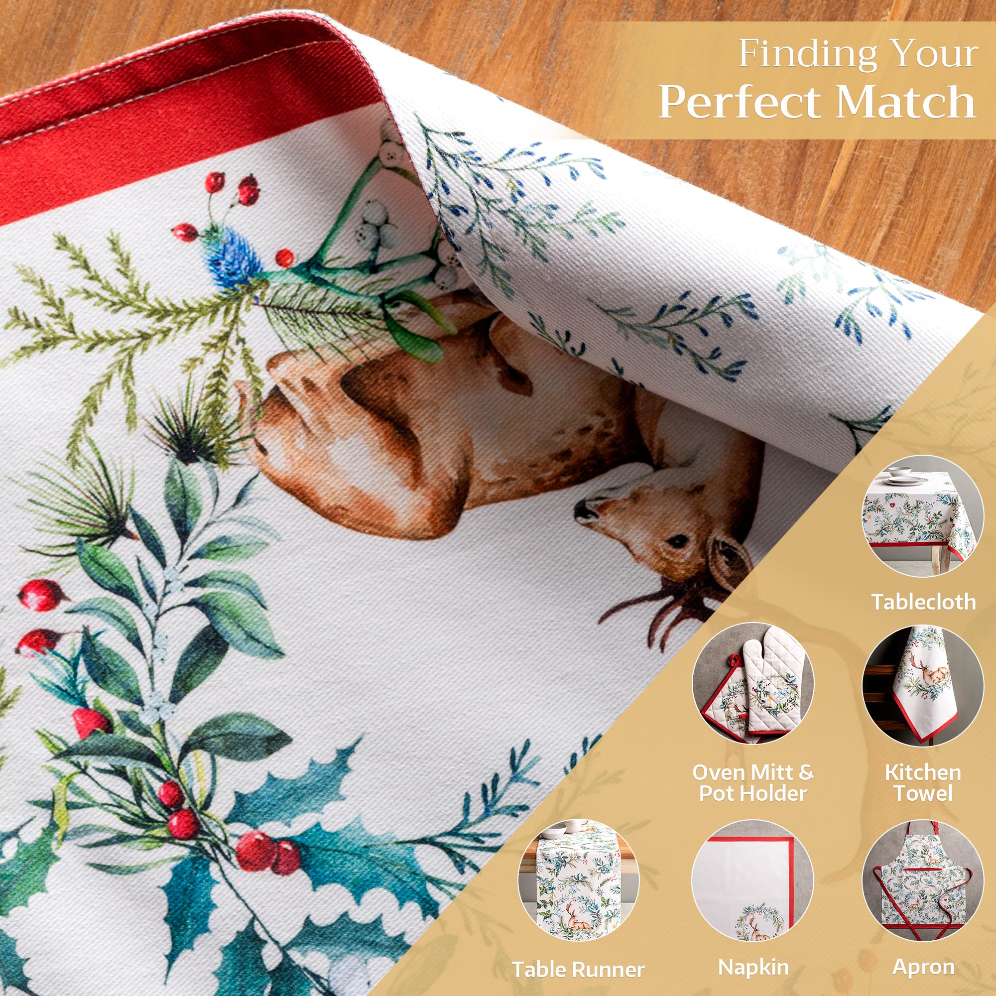 Manteles de la colección estacional Maison d' Hermine para una mesa con estilo.