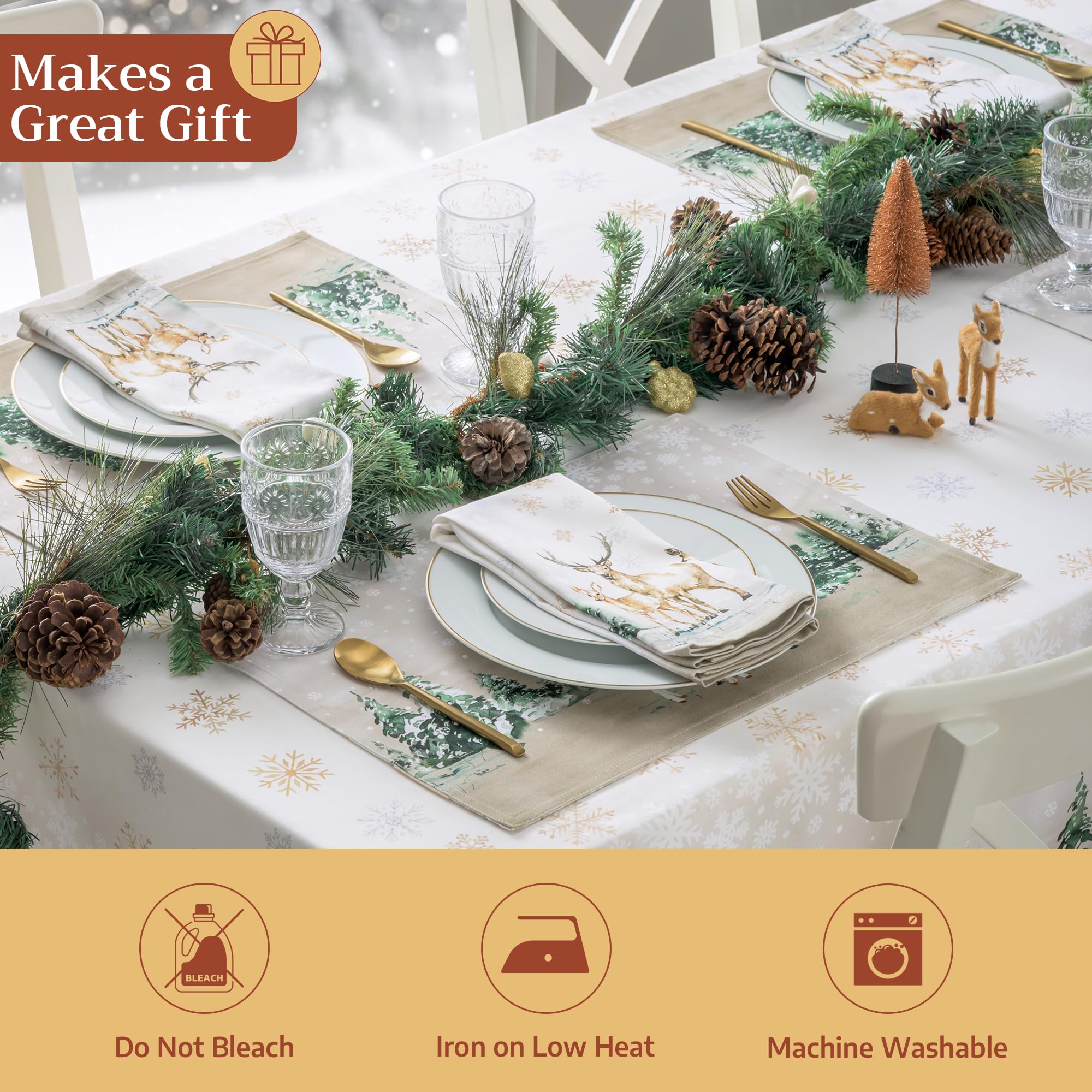Manteles Maison d' Hermine para Navidad y decoraciones estacionales.