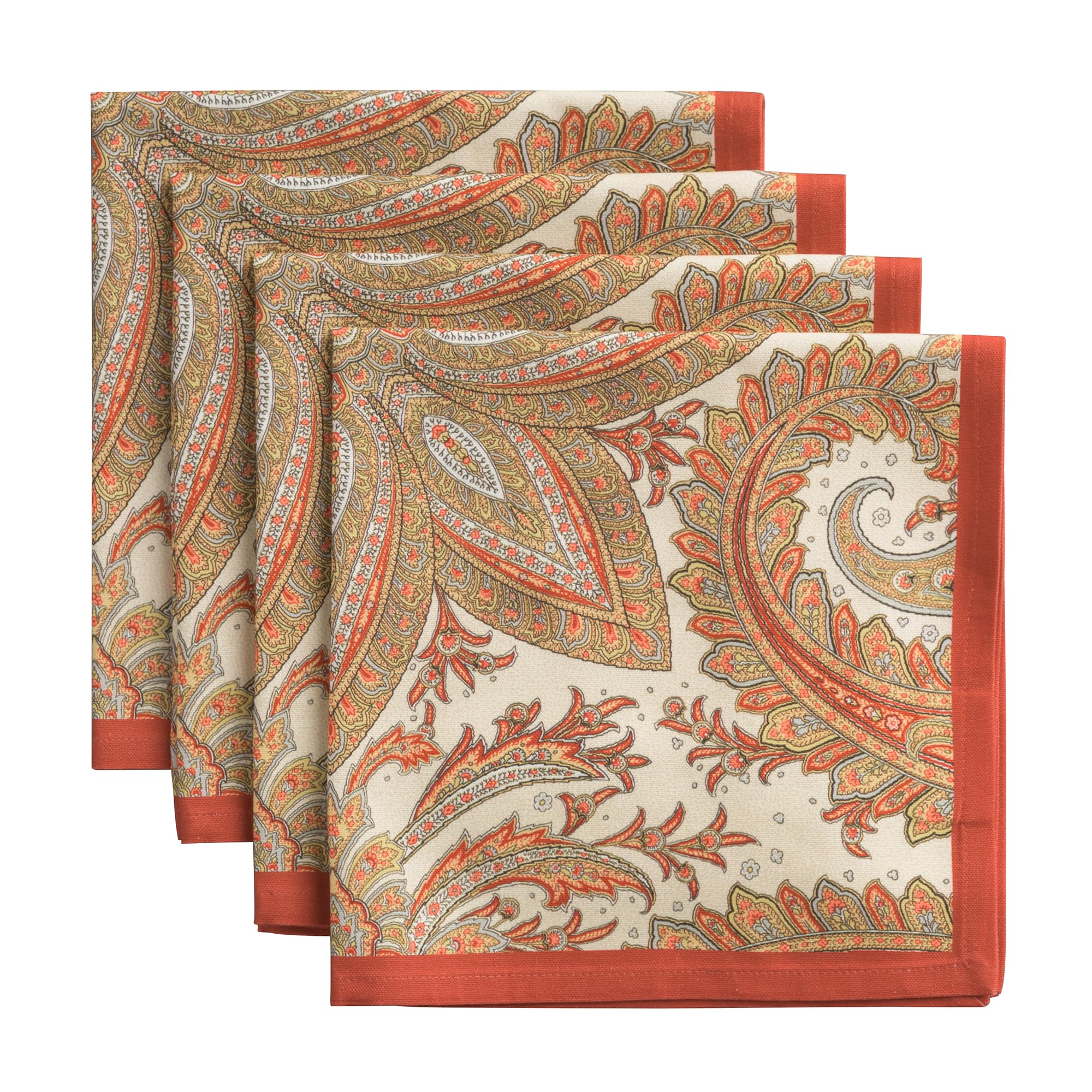 Maison d' Hermine Kashmir Paisley 20x20: servilletas elegantes para cenas festivas.