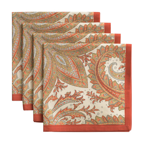 Maison d' Hermine Kashmir Paisley 20x20: servilletas elegantes para cenas festivas.