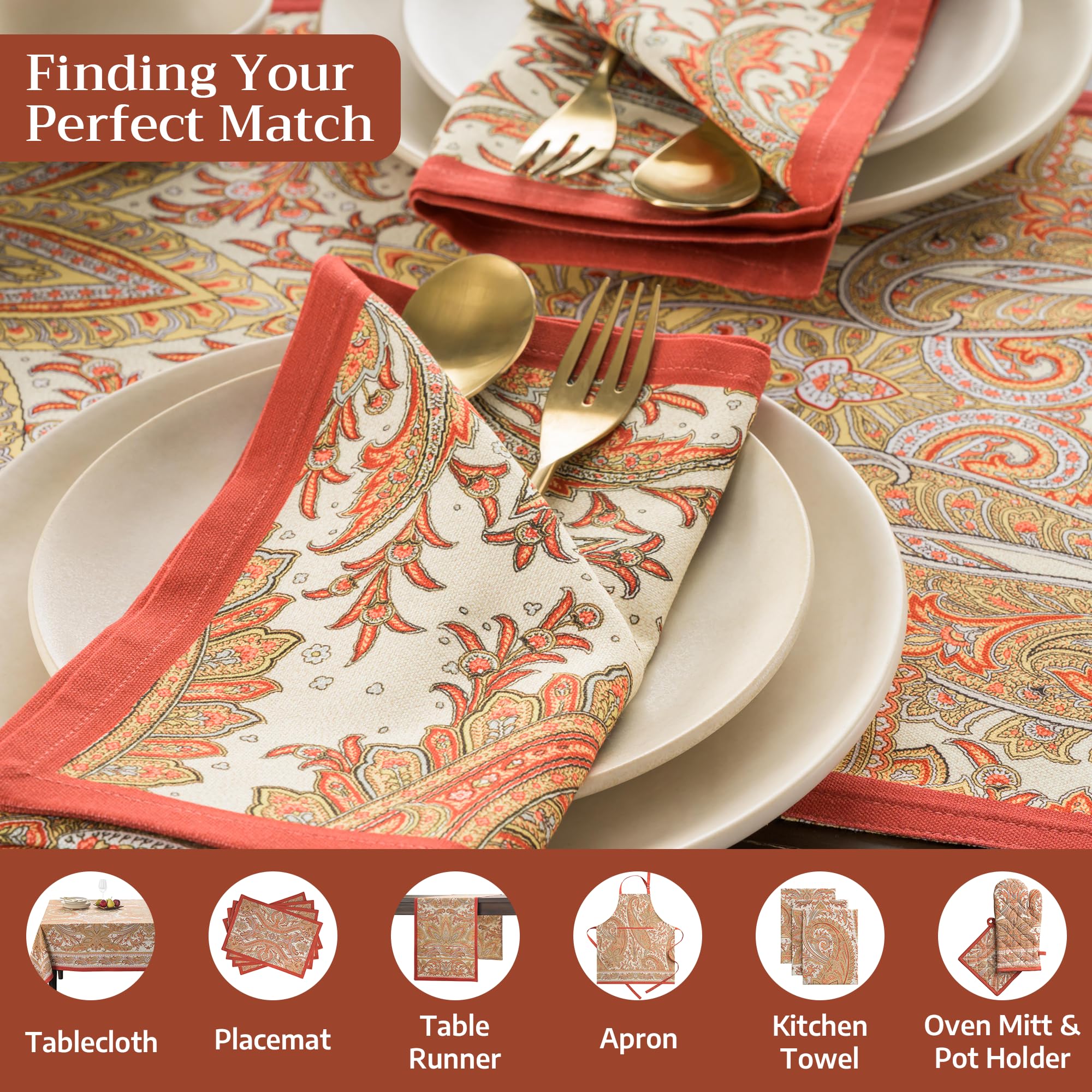 Maison d' Hermine Kashmir Paisley detalle: diseño artesanal que aporta color para regalos.