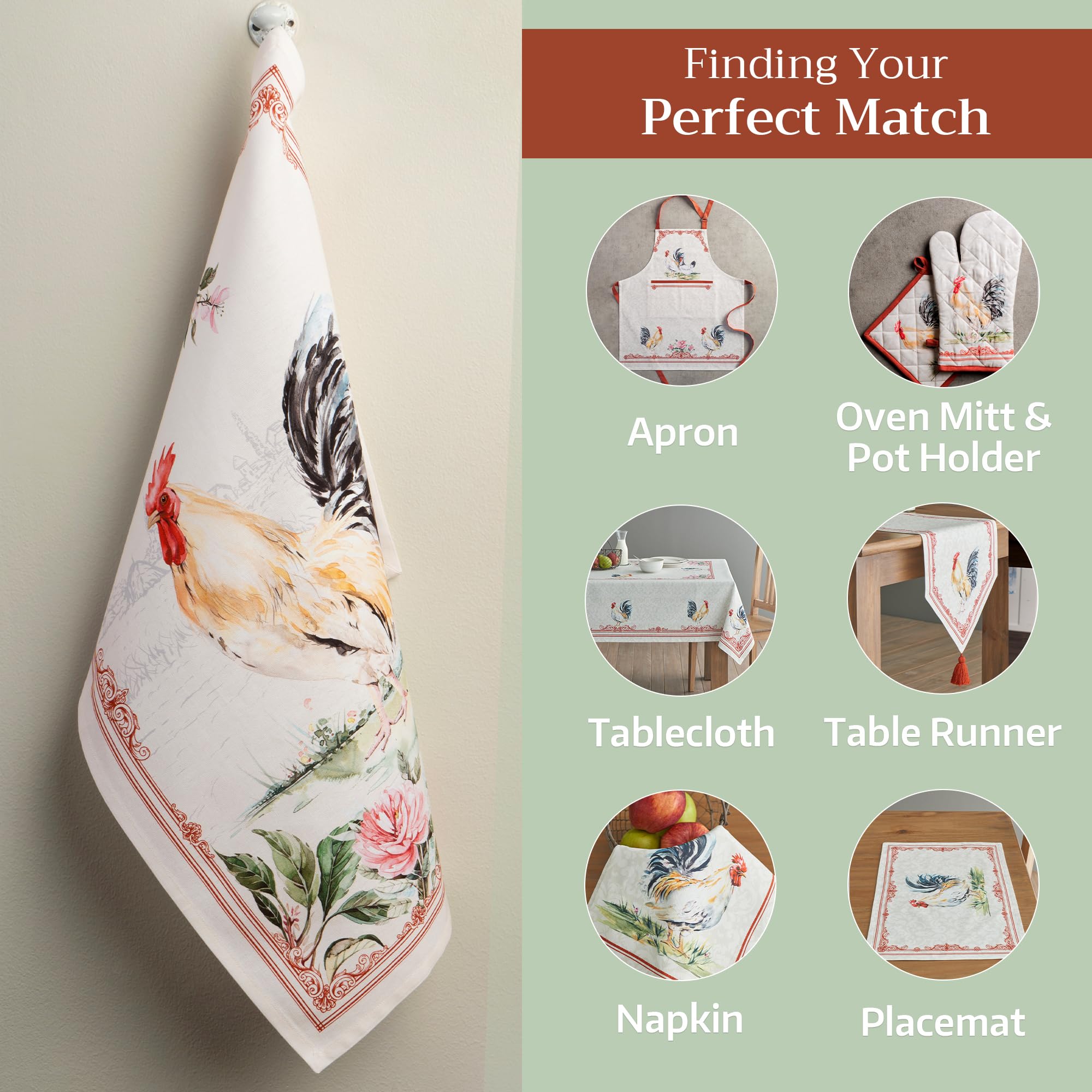 Toalla de cocina versátil para usos múltiples y decoración de mesa
