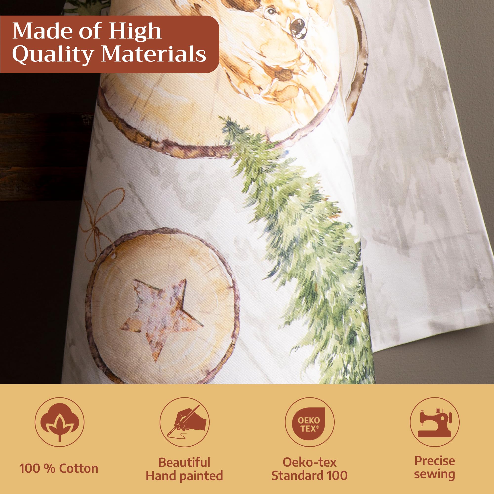 Maison d’Hermine toallas de cocina con acuarela europea, perfectas para decorar y regalar.