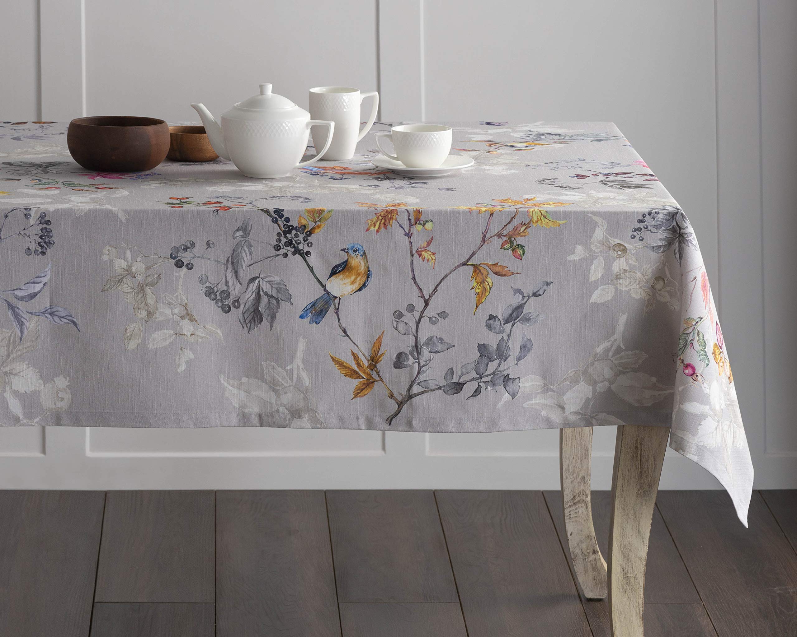 Ideal para Acción de Gracias con mantel Maison d'Hermine Equinoxe Gris.