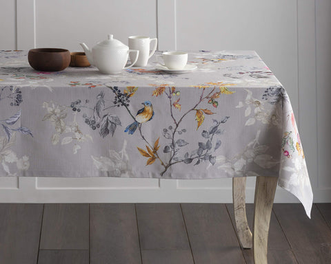 Ideal para Acción de Gracias con mantel Maison d'Hermine Equinoxe Gris.