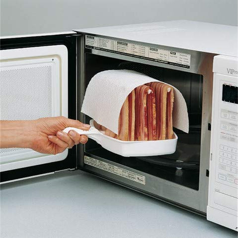 MAKIN BACON: limpieza-facil tras cocción gracias a toalla de papel.