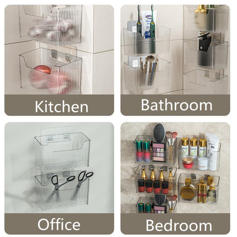 MAKIOTEKO organizador de pared versátil para despensa, baño y cocina.