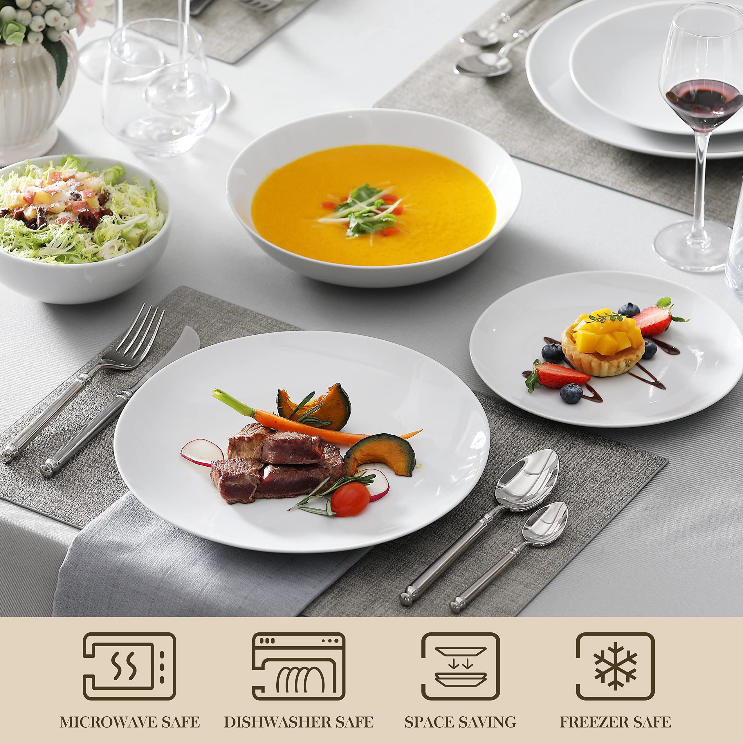 MALACASA Amelia: tazon 26 oz, para sopas y ensaladas abundantes.
