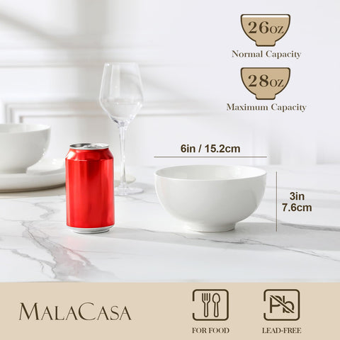 Ceramica MALACASA blanca, duradera y de acabado liso para diario.