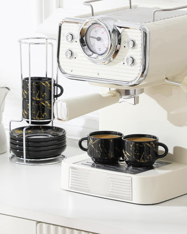 Conjunto MALACASA para café y té, diseño europeo contemporáneo.