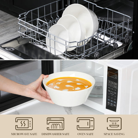 MALACASA diseño blanco marfil que realza la mesa