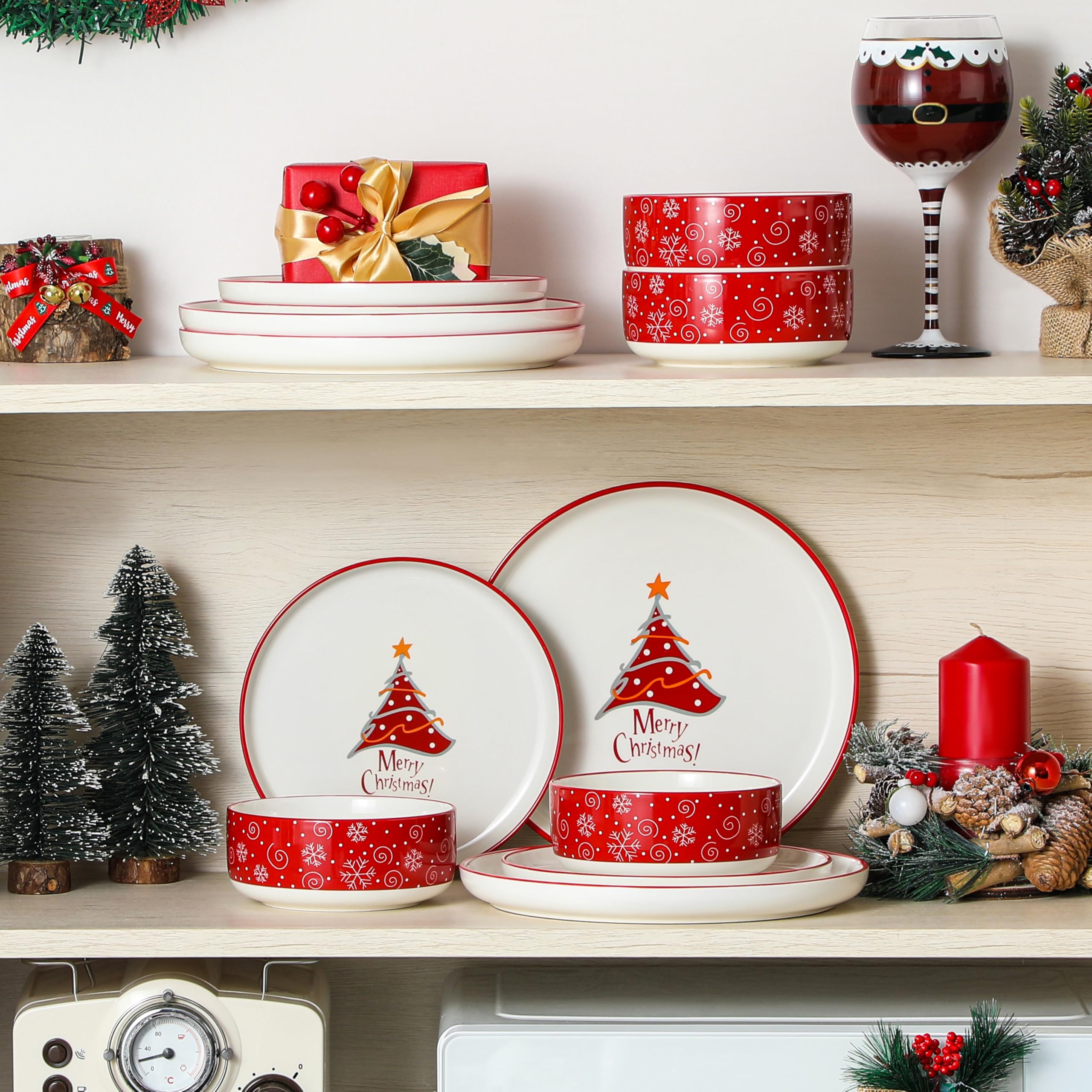 MALACASA diseño Navidad árbol para mesa elegante y festiva.