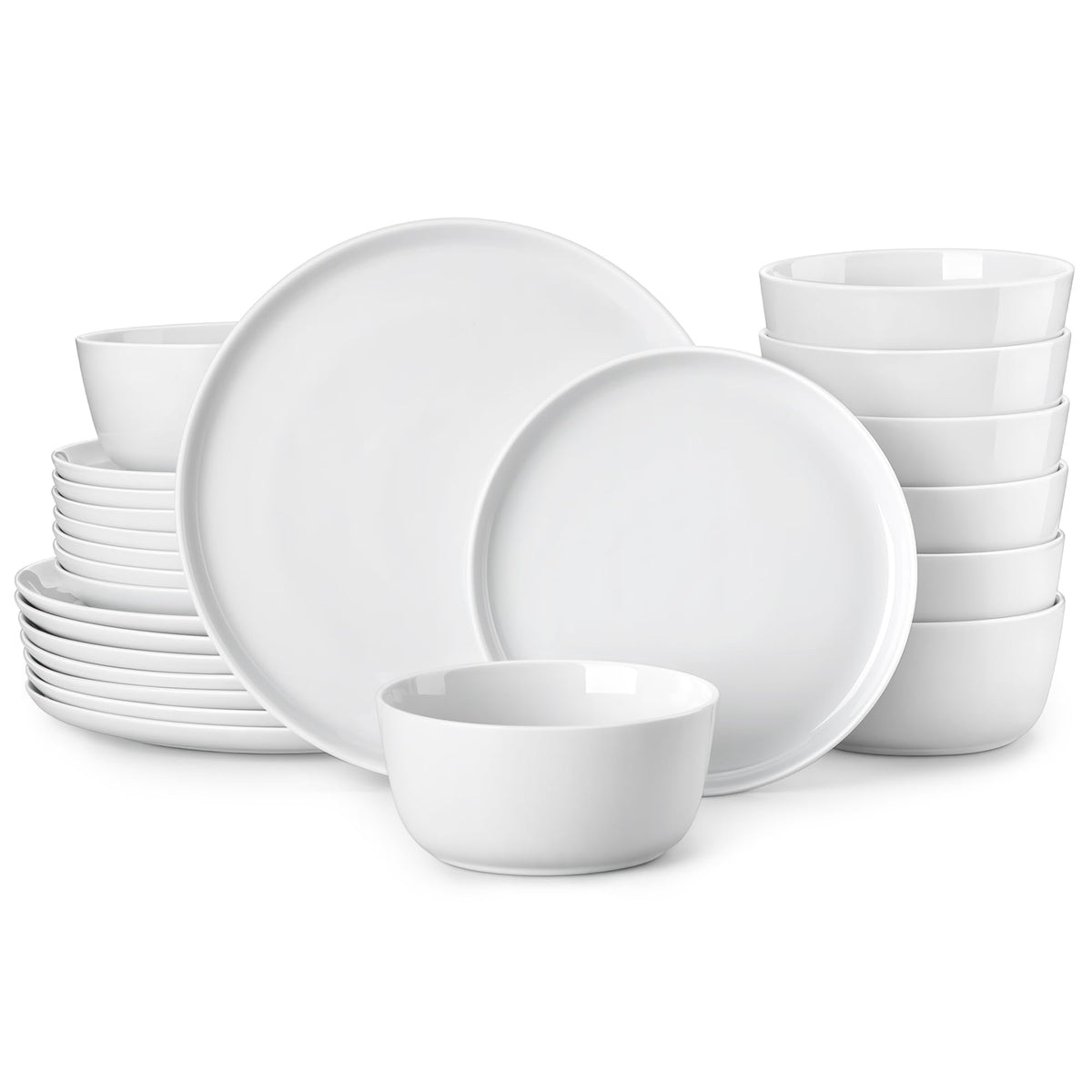 MALACASA LEXI plato principal 26 cm, vajilla duradera para uso diario