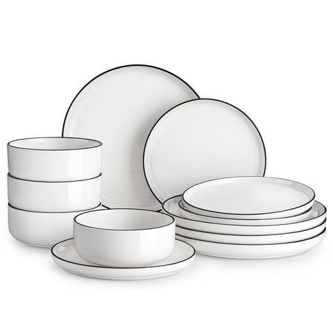 MALACASA Luna plato principal 26 cm, diseño elegante para uso diario