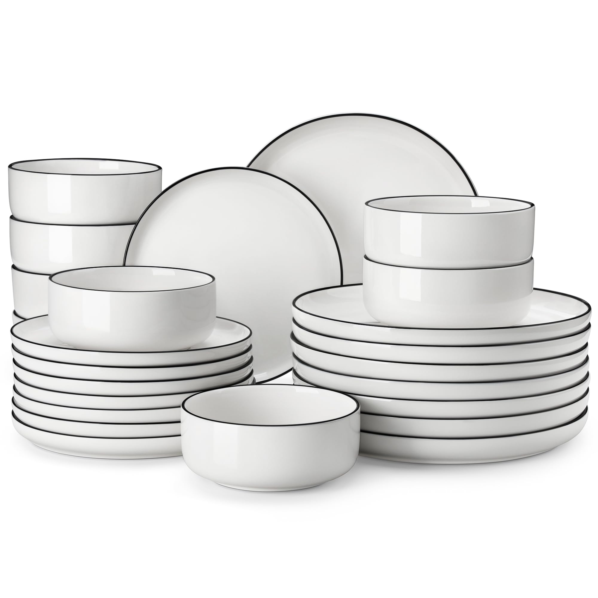 MALACASA Luna, platos grandes de 10-25 pulgadas para comidas diarias.