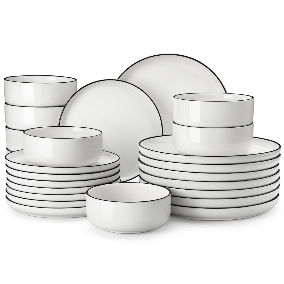 MALACASA Luna, platos grandes de 10-25 pulgadas para comidas diarias.