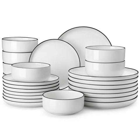 MALACASA Luna, platos grandes de 10-25 pulgadas para comidas diarias.