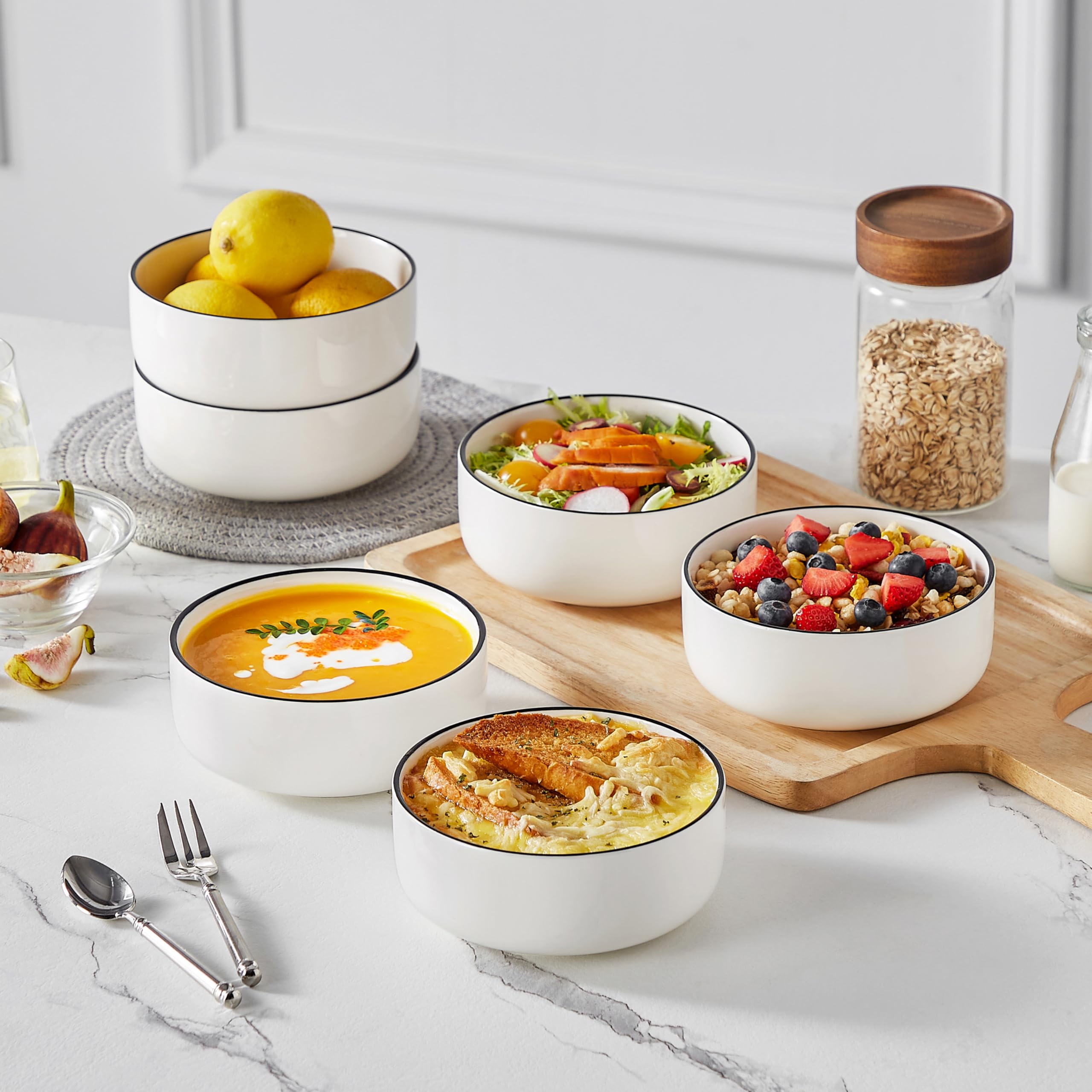 MALACASA LUNA: tazones apilables para ahorrar espacio en la cocina.