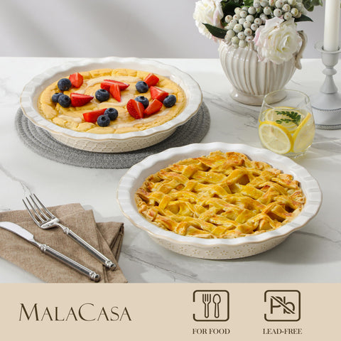 MALACASA Lydia, borde fluteado dorado que realza la presentación de cualquier pastel.