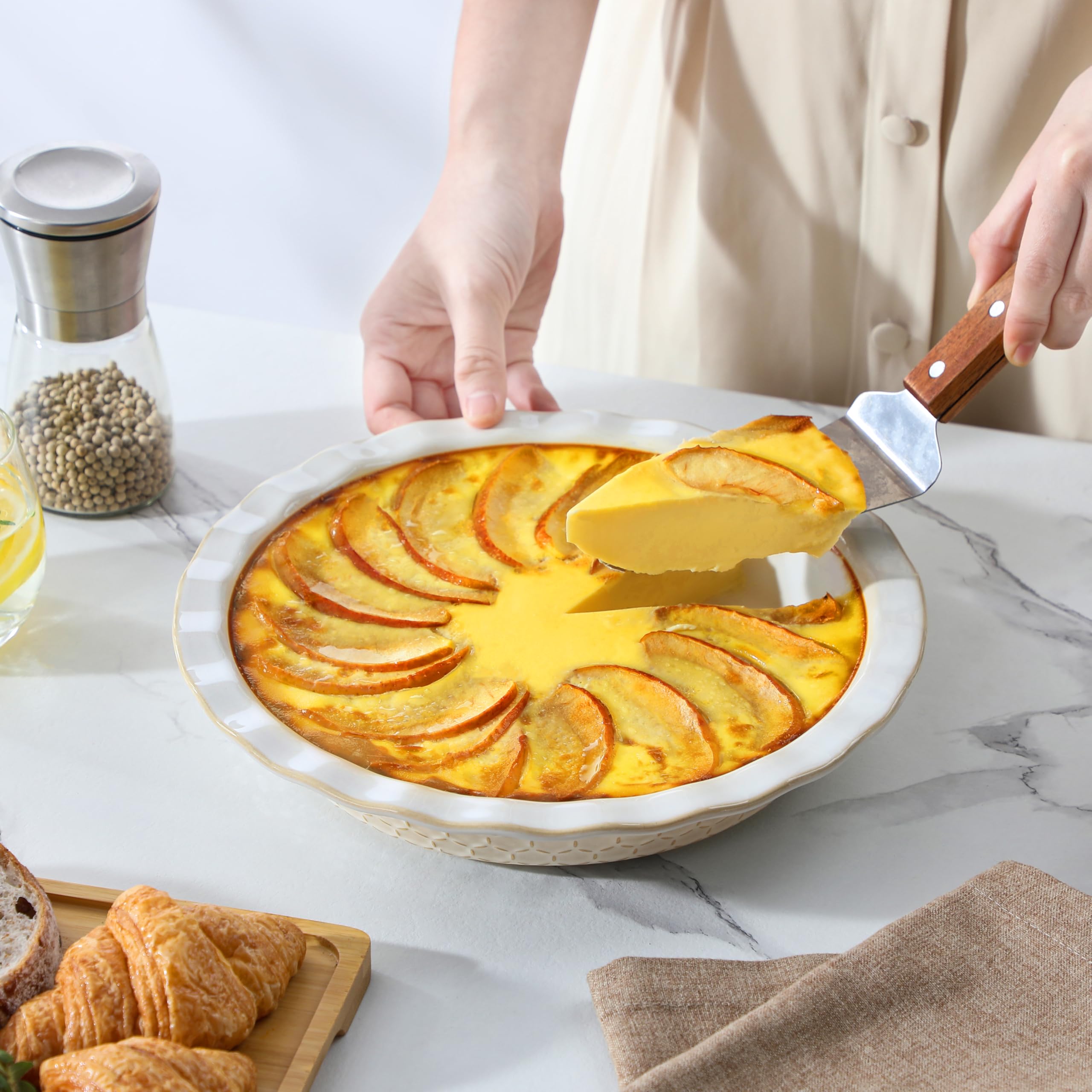 MALACASA Lydia, ideal para quiches y tartas, elevando la presentación en mesa.