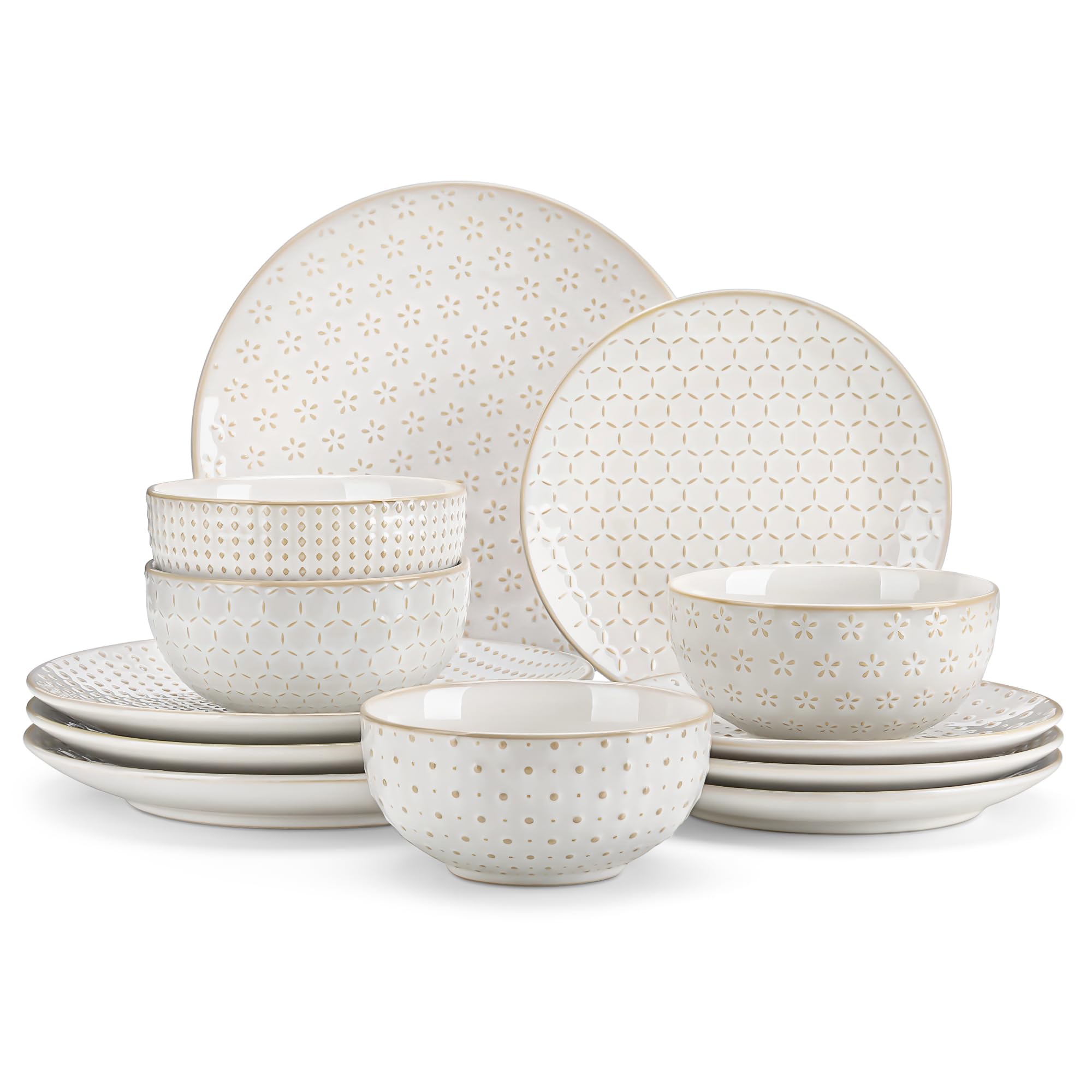 MALACASA LYDIA: platos principales con relieve para comidas completas.