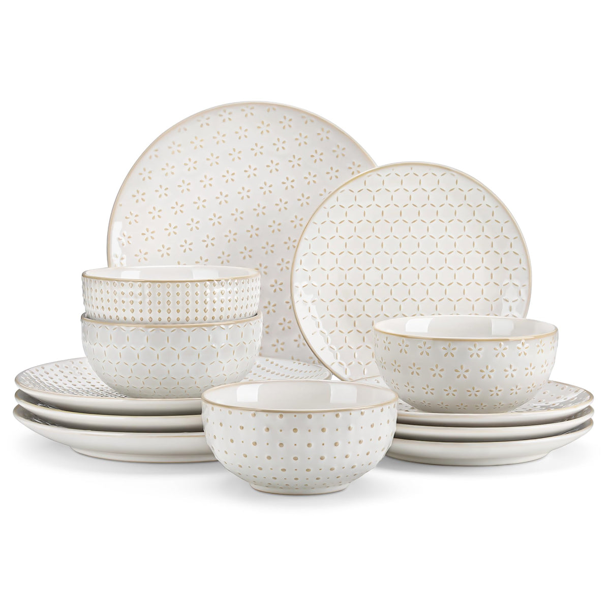 MALACASA LYDIA: platos principales con relieve para comidas completas.