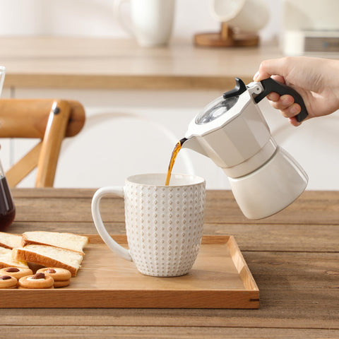 MALACASA Lydia: taza con asa ergonómica para beber cómodo