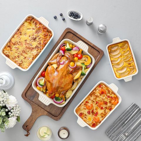 MALACASA asas ergonómicas en bandeja rectangular para moverla