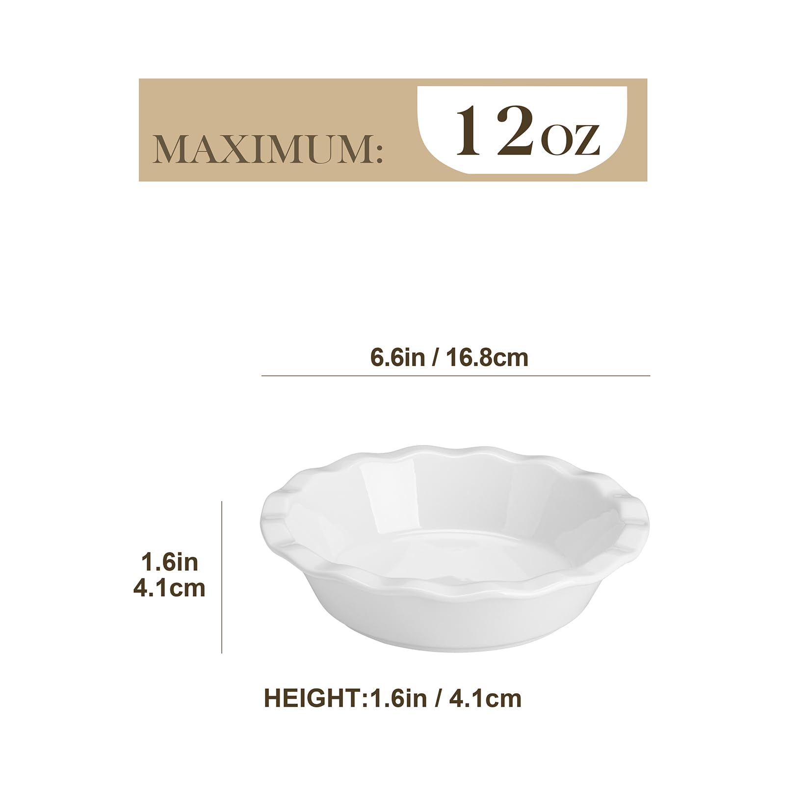 MALACASA tarta mini 12oz: porciones individuales para postres caseros.