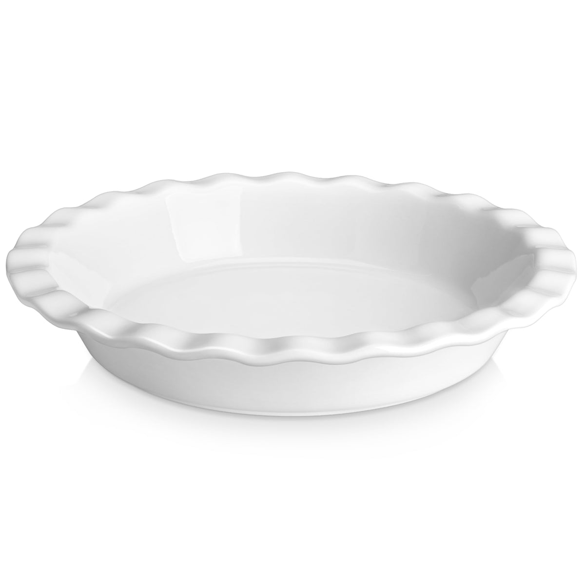 MALACASA molde-pie-ceramica-9-pulgadas: horneado uniforme para tartas y pasteles.