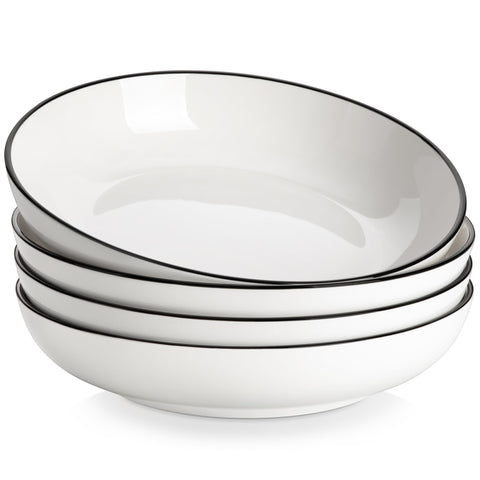 Tazón MALACASA para pasta de 10 pulgadas con gran capacidad 56 oz, ideal para porciones generosas.