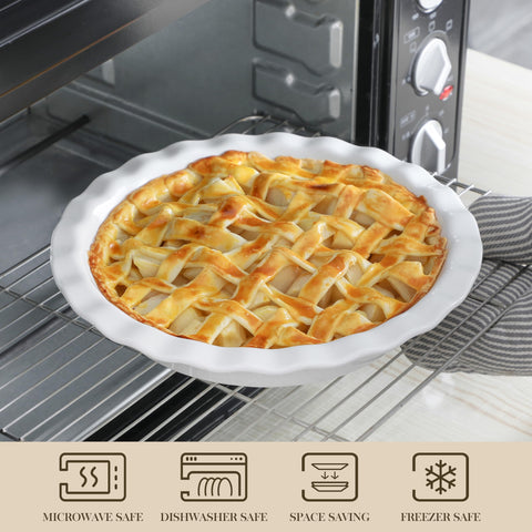 MALACASA pie-ceramica-apto-microondas-y-horno: uso versátil para preparar comidas.