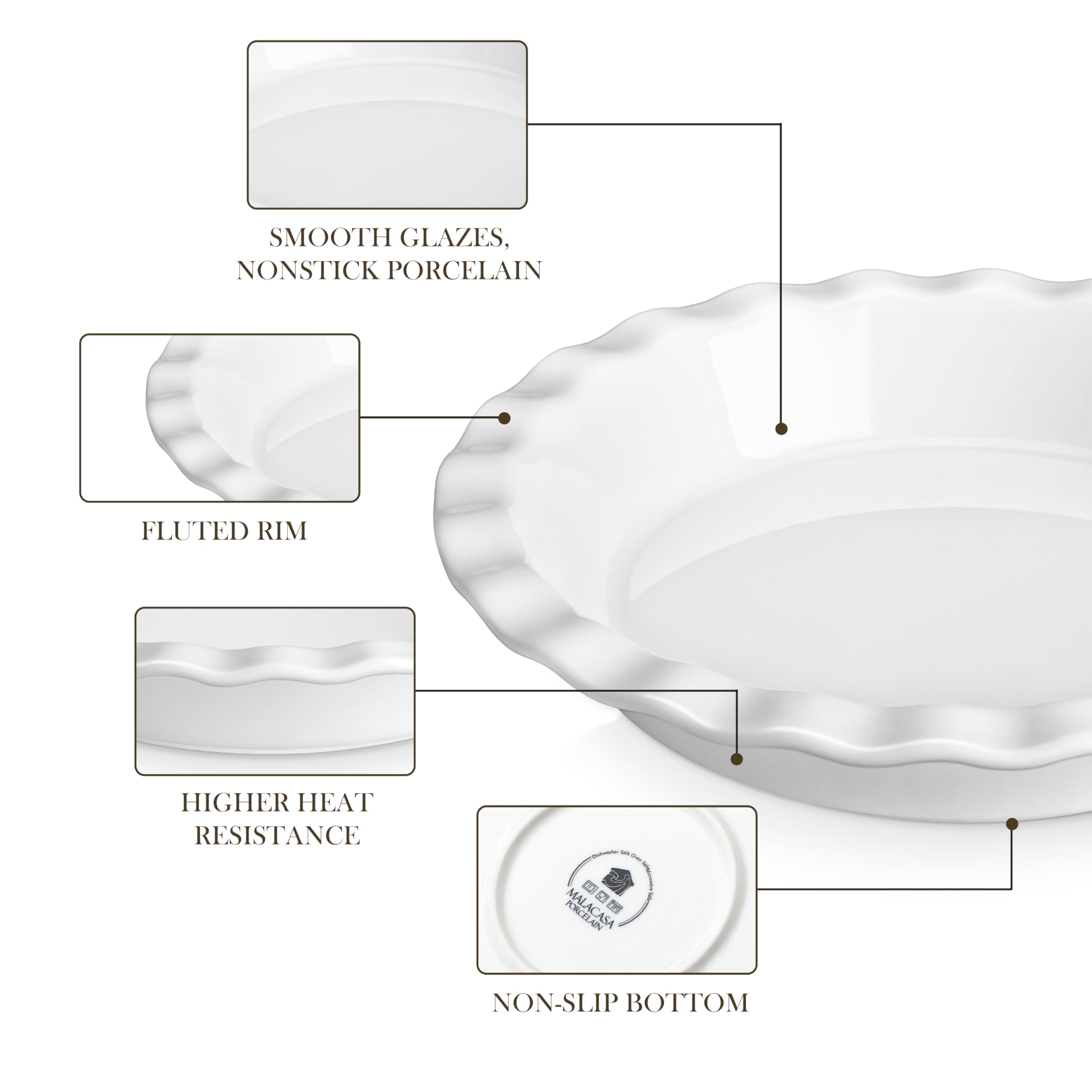 Presentación elegante MALACASA, ideal para servir postres