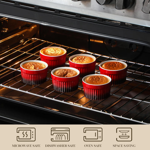 Ramequín MALACASA apto para horno, ideal para recetas individuales.
