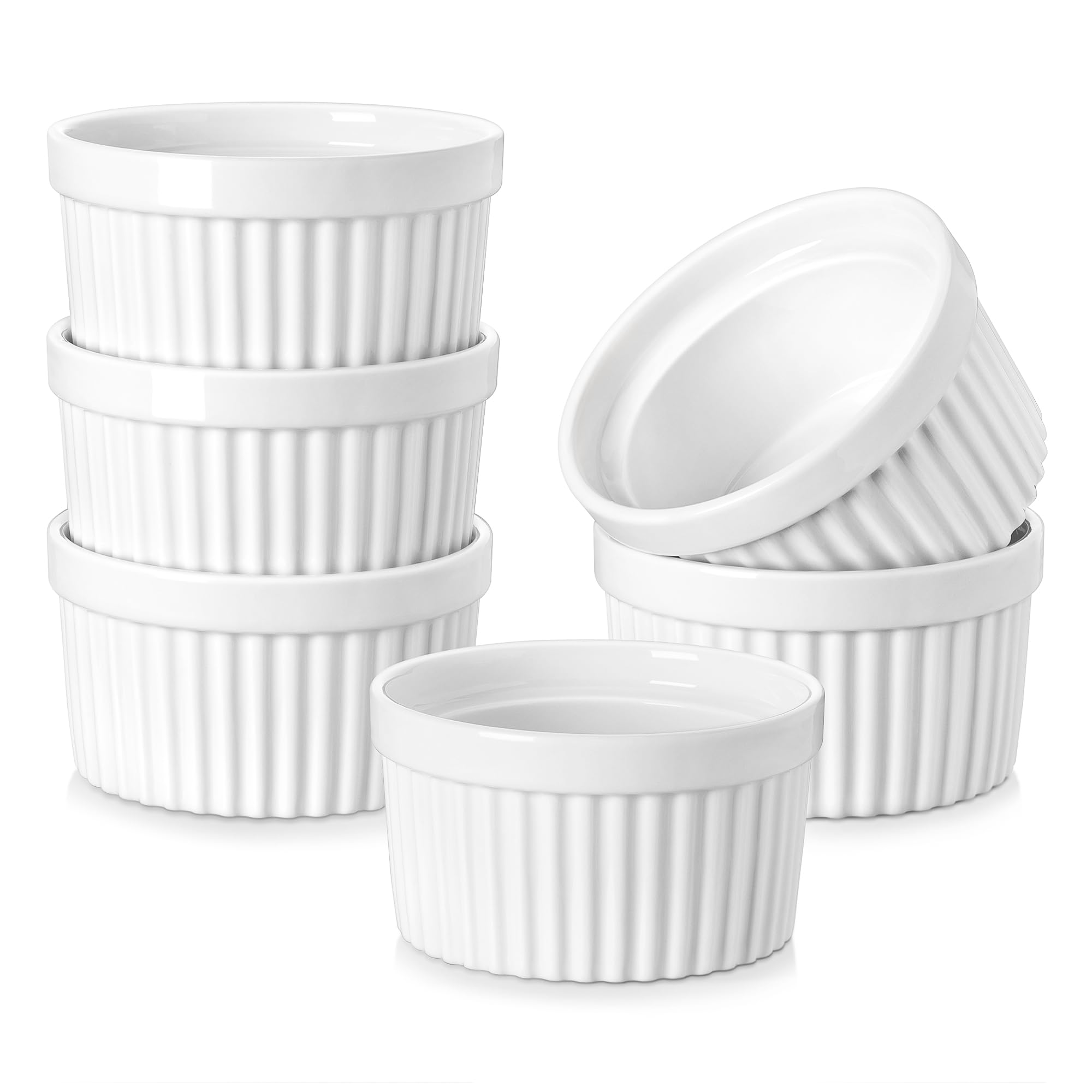 Ramekin MALACASA de 8 oz, apto para horno, ideal para postres calientes y porciones individuales.