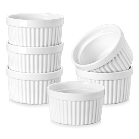 Ramekin MALACASA de 8 oz, apto para horno, ideal para postres calientes y porciones individuales.