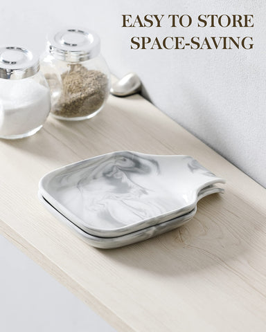 Malacasa reposacucharas gris mármol: diseño decorativo que realza la cocina.