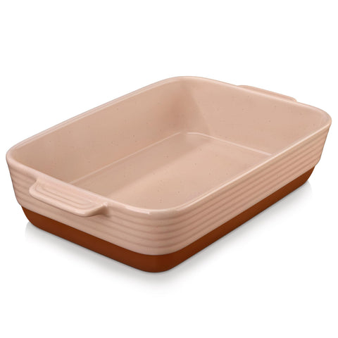 Bandeja MALACASA Tara de cerámica 9x13, ideal para porciones grandes
