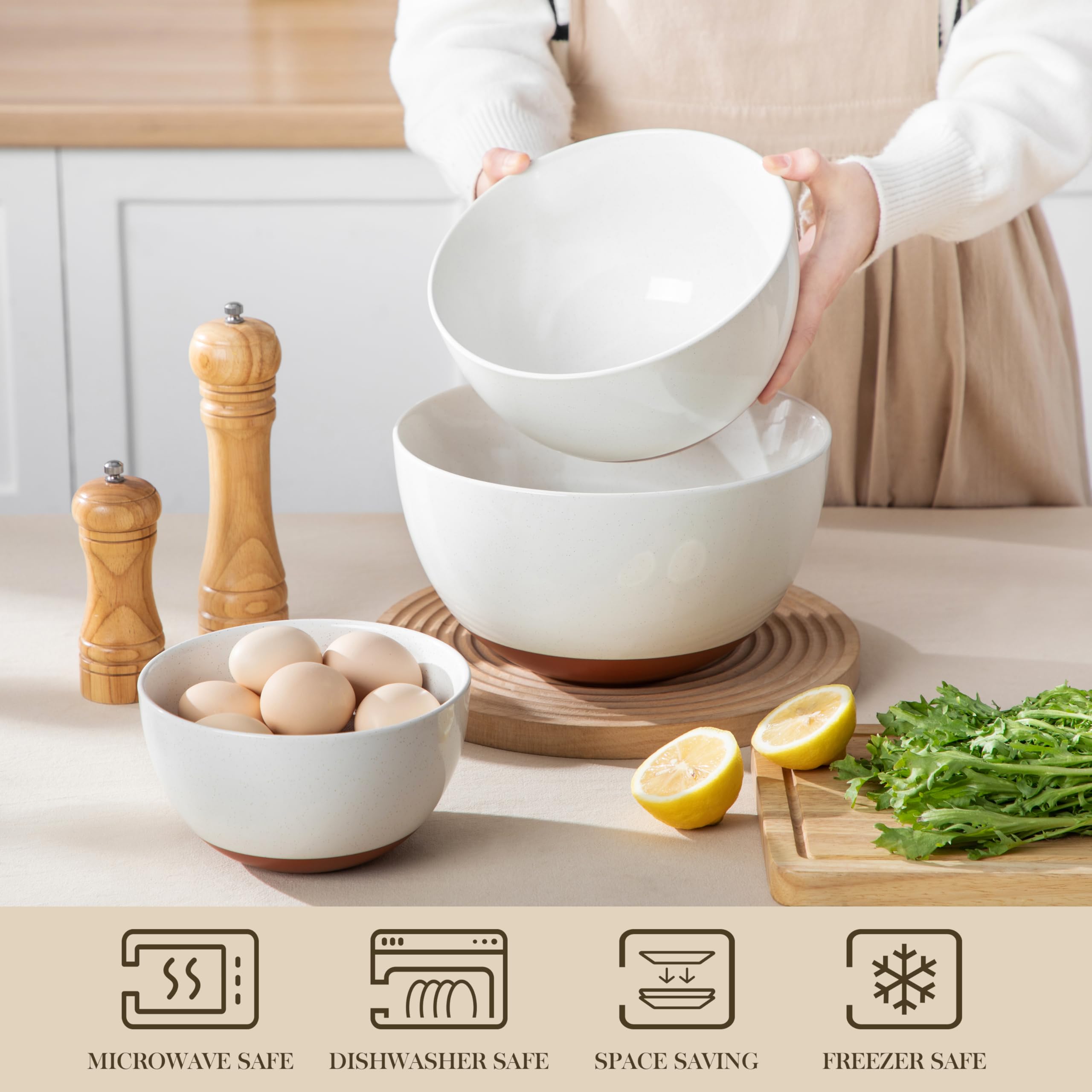 MALACASA TARA Bol nido compacto, ahorra espacio y organiza la cocina.