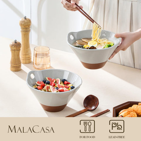 MALACASA Tara ceramica duradera con acabado vidriado resistente a manchas.