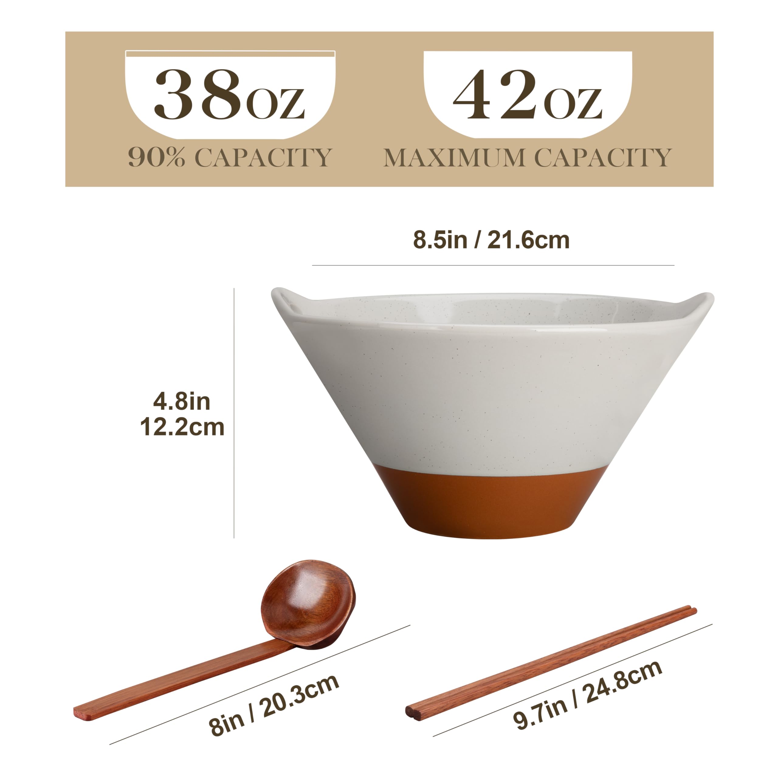 MALACASA Tara cuchara madera para ramen con recogido cómodo de caldos.