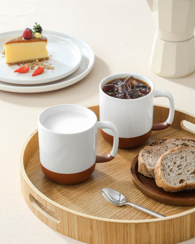 Presentación de empaque MALACASA Tara, 4 tazas, lista para regalo.