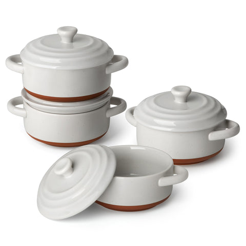 MALACASA Tara mini cocotte de 12oz con tapa para porciones individuales