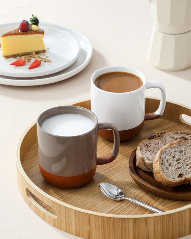 MALACASA Serie Tara, taza apta lavavajillas para limpieza rápida.