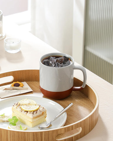 MALACASA Serie Tara, tazas cerámicas duraderas para uso diario.